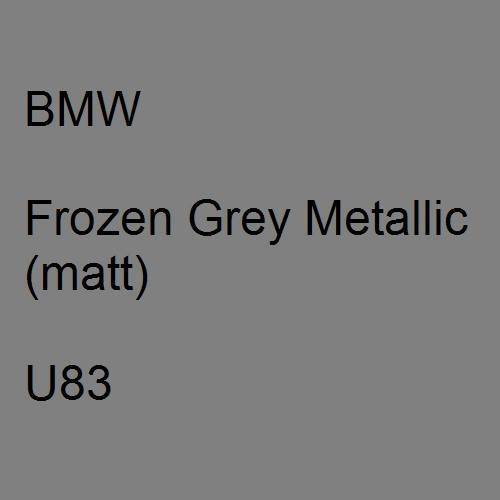 BMW, Frozen Grey Metallic (matt), U83.